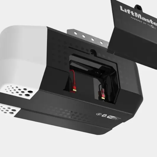 Underside view of a LiftMaster garage opener